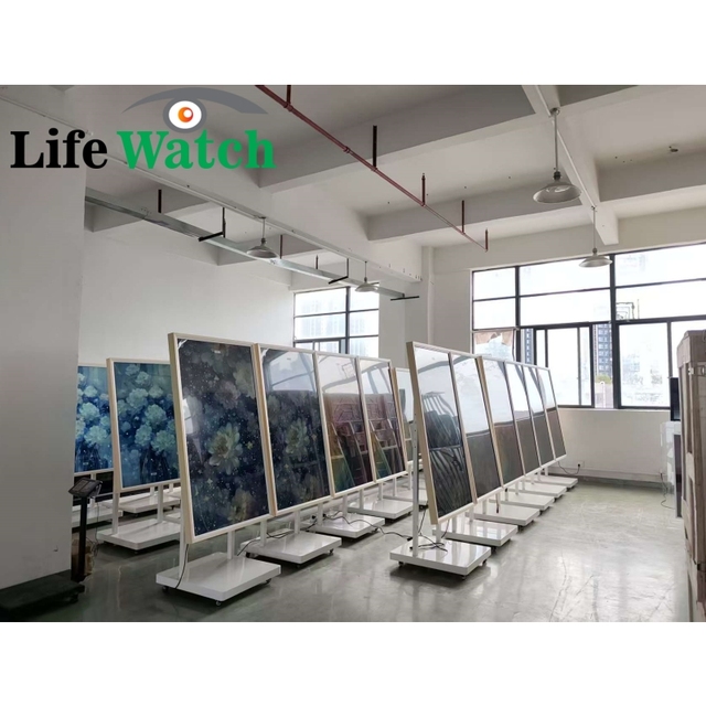 21.5'' Touch Screen Display Digital Picture Frames Wooden Digital Signage LCD Screen Smart Interactive Touch Screen for museum