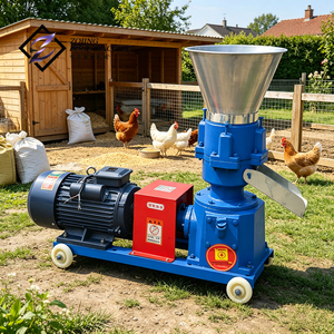 Machine <span class=keywords><strong>à</strong></span> granulés commerciale mini, <span class=keywords><strong>à</strong></span> matrice plate, avec entraînement par accouplement, 220V 380V, pour petite ferme avicole - Product Image 1
