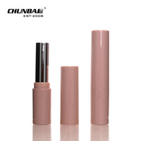 Nouveaux Tubes de Rouge à Lèvres en Plastique 5ml Populaires et Luxueux, Magnétiques, Rose, Violet, Vert, avec Paillettes Diamantées et Étiquetage