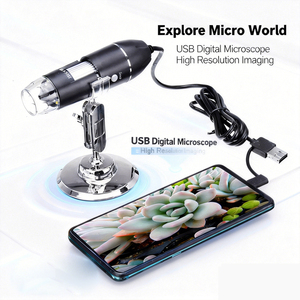 กล้องจุลทรรศน์ USB พร้อมฟังก์ชันบันทึกข้อความและบันทึกเสียงสำหรับบันทึกภาคสนามและคำอธิบายเสียง - Product Image 2