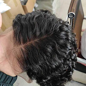 Wholesale Custom High-definition HD Lace Vietnamese Human Hair <strong>Wigs</strong> Curly Mixed Hair Styles for Lace Construction - Product Image 6