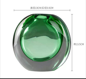 clear Glass <strong>Flower</strong> <strong>Vases</strong> Thick Water Drop Shape Agate Colored Floral Arrangement <strong>Vase</strong> for Home Wedding Centerpiece Decoration - Product Image 6