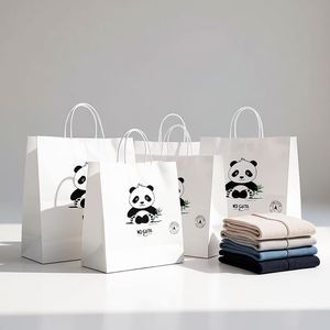 Custom Logo Paper Shopping <b>Bag</b> Food Grade Kraft Paper <b>Bag</b> for <b>Bread</b> Cookies Flower 50 cm Large Size - Product Image 3