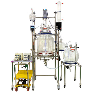 HJLab Fully Customizable 5L-50L <b>Jacketed</b> Glass Reactor With Lifting and Rotation <b>Jacketed</b> Glass Reactor <b>Jacketed</b> Glass Reactor - Product Image 6