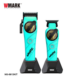 WMARK NG-8613KIT ecologicamente batteria ricaricabile <span class=keywords><strong>tagliacapelli</strong></span> <span class=keywords><strong>uomo</strong></span> dettaglio Trimmer blu ad alta velocità Kit barbiere per il salone - Product Image 1