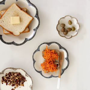 Plato de Cerámica Moderno Estilo Coreano con Color Subesmaltado, Apto para <span class=keywords><strong>Microondas</strong></span>, Grueso, de Alta Gama, para el Hogar, Regalo para el Hogar Nuevo - Product Image 2