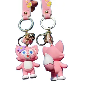 Guangzhou factory producing pvc key chain custom PVC anime key chain ODM rubber key chain