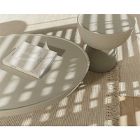 Meubles de salon Table basse ronde nordique Table basse en béton blanc Table basse moderne