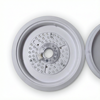 Ventilateur de plafond LED intelligent de 52 pouces en plastique, ventilateur de plafond DC avec lumière LED, télécommande/WIFI, moteur en cuivre, ventilateur domestique écoénergétique