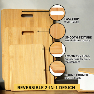 Tablas de cortar de bambú para cocina con ranura para jugo, charcutería de madera y picar para frutas y verduras, resistente al agua - Product Image 4