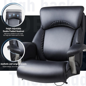 Nuevo Diseño, Silla Gamer Bosniana de Respaldo Alto, Cómoda, Moderna <span class=keywords><strong>y</strong></span> Lujosa, de PU Negro, Ajustable, Ergonómica, Marrón, con Ruedas - Product Image 3