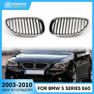 Front Bumper Single Bar Grilles For BMW Durable Left Right Side Front Grille Suitable 5113 7027 061