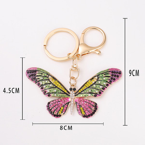Llavero Premium con Cruz de Diamantes de Imitación de Dibujos Animados, Colgante Religioso Brillante con Perlas en Forma de Mariposa para Ministerios de Iglesia, Regalos de Fe - Product Image 3