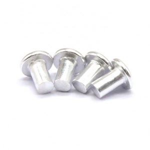 Micro-rivets en aluminium à tête plate 4x2x3,5 mm, ultra petits, légers, pour lunettes, montres, instruments de précision - Product Image 2