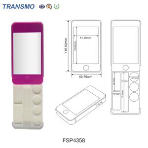 Boîte à poudre en gros, conteneur de fard à joues, logo personnalisé, palette de fards à paupières, boîte de rangement vide pour poudre - Product Image 2