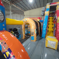 Castillo Inflable Multifuncional Comercial de PVC Profesional THL, Personalizable, para Exteriores, para Parques de Diversiones