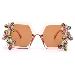 Mode Diamant <span class=keywords><strong>Lunettes</strong></span> De Soleil Femmes 2020 <span class=keywords><strong>Vintage</strong></span> Carré Coloré <span class=keywords><strong>Lunettes</strong></span> de soleil Dégradé Luxe Punk <span class=keywords><strong>Lunettes</strong></span> UV400 - Product Image 5