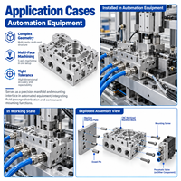 Composants d'usinage en alliage ultra-tolérant, pièces de rechange métalliques complexes usinées sur commande par CNC 5 axes simultanés pour l'automatisation
