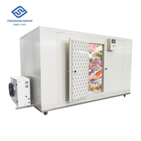Chambre froide pour poisson / Congélateur rapide pour fruits de mer / Congélateur à viande avec compresseur solaire Copeland, moteur et pompe pour ferme
