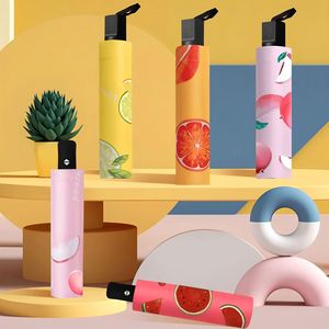 Wholesale Fruit Pattern Folding <b>Children's</b> <b>Child</b> Kid Student Durable Manual Female Anti-Ultraviolet Rain Umbrella - Product Image 6