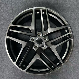 Jante en alliage <span class=keywords><strong>sport</strong></span> à cinq branches de 18 pouces, noire usinée, compatible avec Nissan Skyline, Toyota Mark X, Honda Inspire - Product Image 1