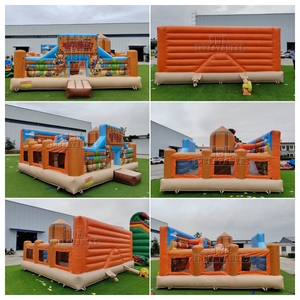 Structure gonflable commerciale Cowboy du Far West pour tout-petits, combo parcours d'obstacles et château gonflable, équipement de terrain de jeu pour <span class=keywords><strong>location</strong></span> événementielle - Product Image 6