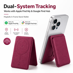 <span class=keywords><strong>Portafoglio</strong></span> Magnetico Smart Tracker con Supporto a Cornice per Apple Find My e Google Find Hub, Compatibile con iPhone Samsung Android - Product Image 1