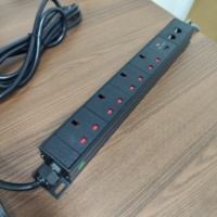 Prise de courant escamotable en alliage d'aluminium avec ports USB-C/USB-A 20W PD et RJ45 Cat6 pour bureaux