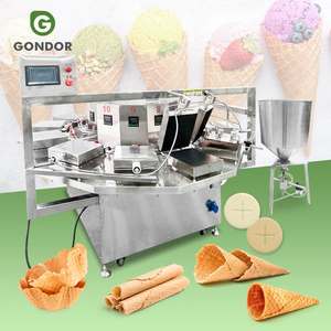 Nouvelle machine à gaufres commerciale 380V pour la production de glaces, haute productivité, acier inoxydable 304 - Product Image 1