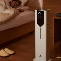 Humidificateur Purificateur d'Air Silencieux à Grande Capacité 10L, Stérilisation Ultrasonique, Idéal pour la Maison, le Salon et la Chambre à Coucher