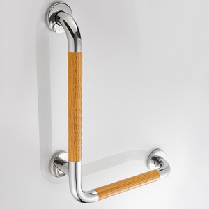 Barre d'appui en acier inoxydable Baiyurui 8903-1, grain de bois, antidérapante, pour salle de bain, toilettes, soutien de sécurité pour personnes âgées - Product Image 4