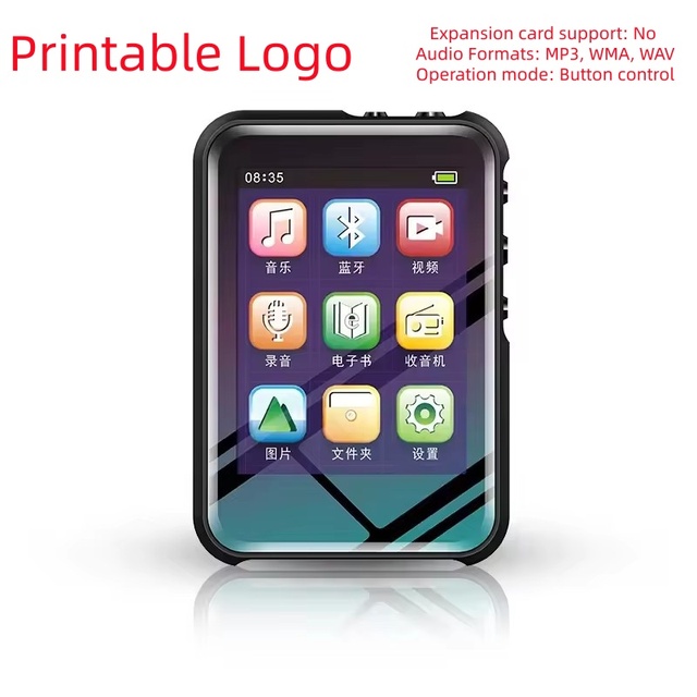 Factory Direct Full Touch Screen Portable MP3 Player BT Video Playback E Book FM Radio Voice Recorder Long Battery Life