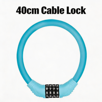 KINLED Cadenas antivol portable en alliage d'aluminium étanche à 4 chiffres pour trottinette et vélo électrique