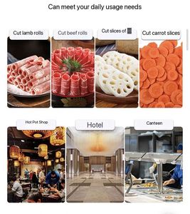 เครื่องหั่นเนื้อแช่แข็งอัตโนมัติคุณภาพสูงระดับมืออาชีพสำหรับร้านอาหาร อุปกรณ์สำหรับไก่ ขายตรงจากโรงงาน เครื่องหั่นเนื้ออัตโนมัติเต็มรูปแบบ - Product Image 2