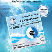 50g nettoyants pour cuvette de toilette désodorisant bloc de bulles bleues vente en gros de comprimés de nettoyage de toilette automatiques