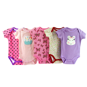 Lot de 5 Combinaisons et Bodys Adorables pour Bébés Filles – Vêtements et Barboteuses pour Bébés Filles en Gros - Product Image 1