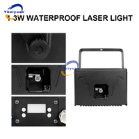 Lumière laser animée 3W, étanche IP65, RVB pleine couleur, contrôle DMX512 pour discothèque, DJ, scène, événements extérieurs, parcs, aires de jeux, décors