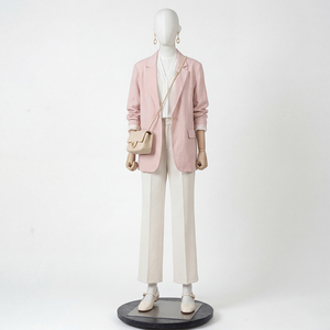 Mannequin femme en fibre de verre corps entier avec mains en <span class=keywords><strong>bois</strong></span> amovibles, pose réglable, taille US/UE pour l'affichage de vêtements en magasin - Product Image 1