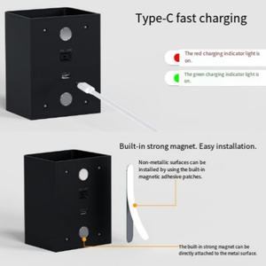 Lámpara de Pared LED Recargable por USB con Control Táctil y Remoto, Luz Blanca Cálida RGB Regulable, Diseño Moderno para Sala de Estar - Product Image 5