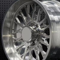 Jantes forgées à déport profond 8x165.1 6x139.7 5x108 de 17 à 24 pouces, polies, multi-rayons pour Jaguar XK F-TYPE HUMMER H1 H2 Silverado Pajero