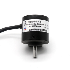Codificador de rejilla rotatoria óptica Changchun Yuheng A-CHA-1-200BM-G05L-4m 5V con cables de extremo plano - Product Image 1