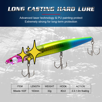 HONOREAL HNMS004 163mm 32g Matériel de pêche et leurres de pêche avec flash solaire