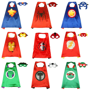 Capa de Superhéroe para Niños, Traje de Máscara de Spiderman, América, <span class=keywords><strong>Thor</strong></span>, <span class=keywords><strong>Hulk</strong></span>, Carnaval, Fiesta, Halloween - Product Image 1