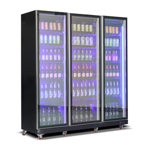 Commercial Coca Refrigerator Led Refrigerated <strong>Display</strong> Lighting Stainless Steel Wine <strong>Fridge</strong> Showcase for Beer Bar - Product Image 2