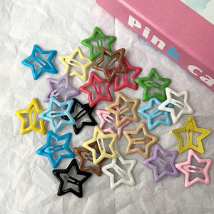 3cm Color caramelo goteo aceite estrella niños BB Mini horquilla estrella de cinco puntas pinza para el pelo roto flequillo Clip Accesorios - Product Image 1