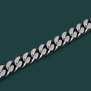 Pulsera de Acero Inoxidable Pulido de Alta Calidad para Hombre, Cadena Cubana, Venta al por Mayor, Brazaletes Gruesos Personalizados con Cruz de Circonitas - Product Image 4