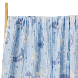 通気性ベビーモスリンブランケット6層ソフト70% 竹 + 30% コットンガーゼスワドリングラップ110*100 cm - Product Image 2