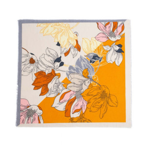 Custom Vintage Abstract Print <b>Scarf</b>, 100cm Wide Soft Breathable Ladies Daily Shawl Bulk Wholesale - Product Image 3