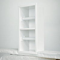Niche de papier hygiénique murale moderne en acier inoxydable 304 blanc noir niche de douche encastrée pour appartement salle de bain