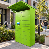 Casier à colis en libre-service 24h/24 et 7j/7, casier à colis extérieur avec auvent imperméable